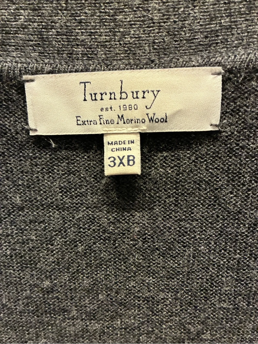 Turnbury Men's Charcoal Button-Front Cardigan